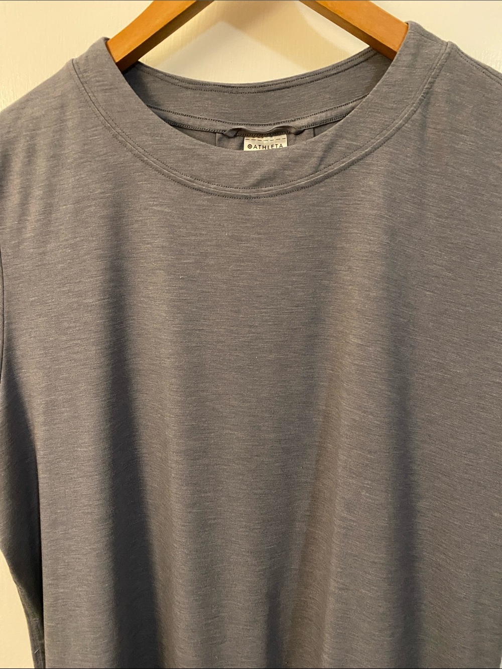 Athleta Move With Ease Short Sleeve Crew Tee - Slate Blue Small - Picture 3 of 9